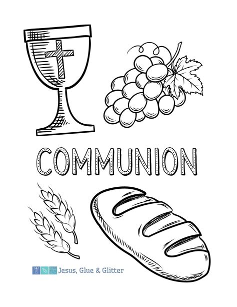 communion coloring pages