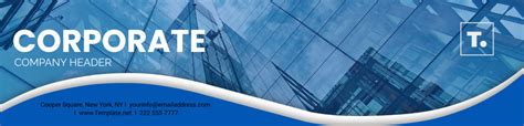 Company Header Template