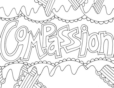 compassion coloring pages