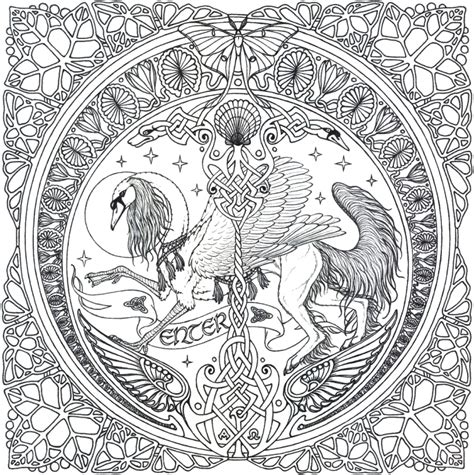 complex coloring pages for adults