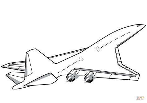 concorde coloring pages