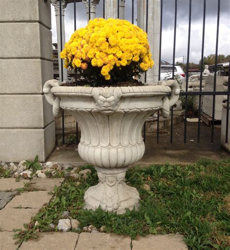 concrete flower pots near me
