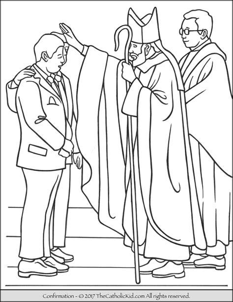 confirmation coloring pages