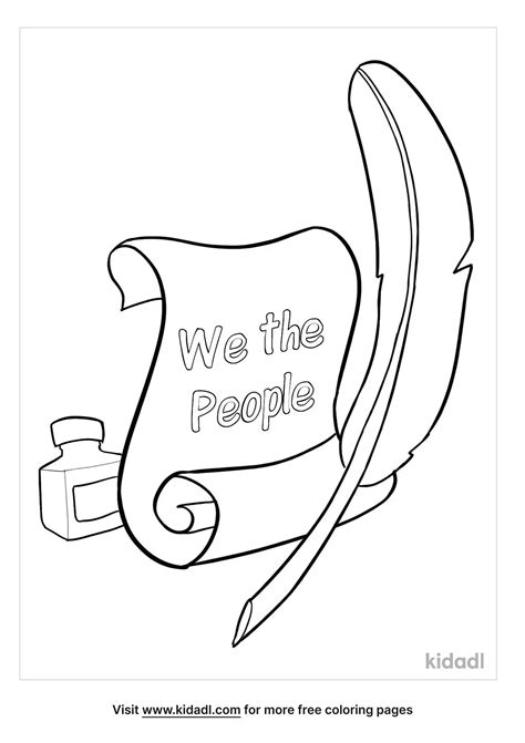 constitution coloring pages