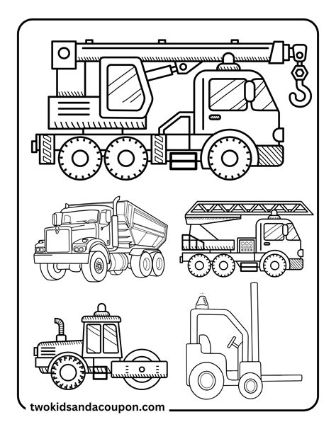 construction coloring pages pdf