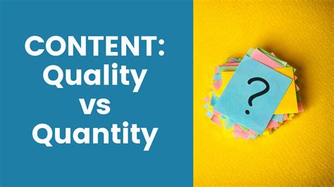 Content quality and relevance