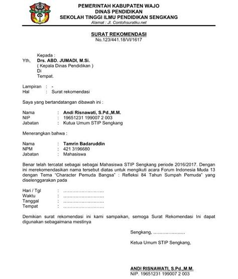Contoh surat