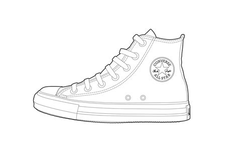 converse coloring pages