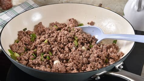 cooked ground beef in the fridge