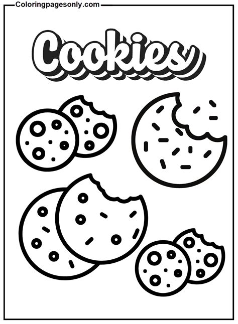 cookie coloring page