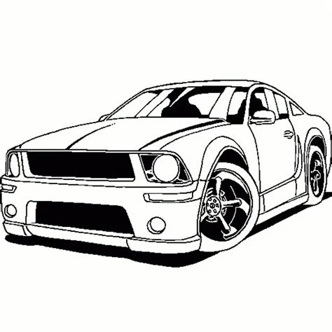 cool car pictures to color
