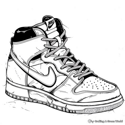 cool nike coloring pages