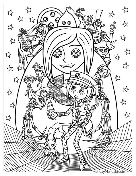 coraline coloring pages