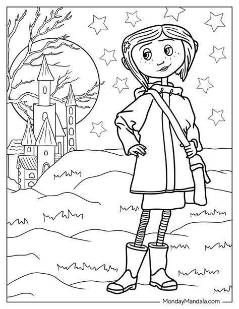 coraline coloring pages printable