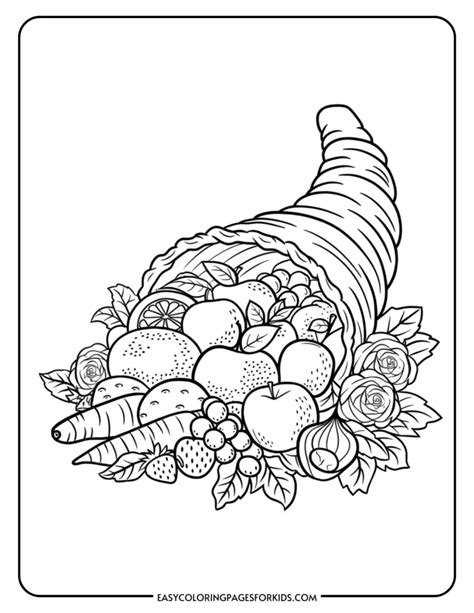 cornucopia coloring sheets