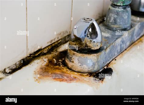 corroded faucet