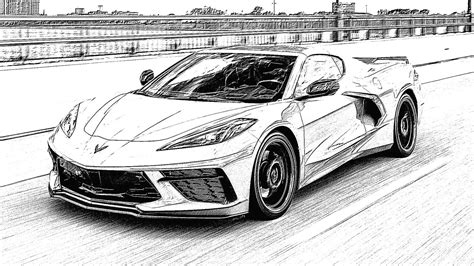 corvette coloring pages