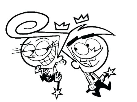 cosmo and wanda coloring pages