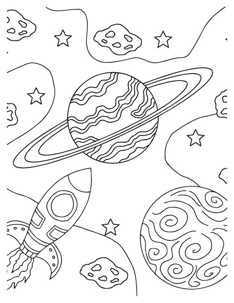 cosmos coloring pages