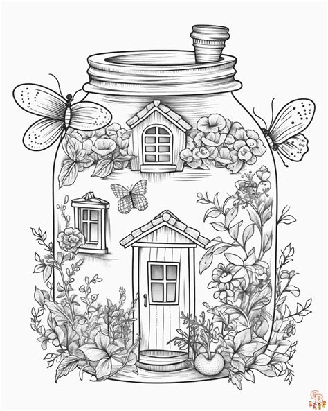 cottagecore coloring pages printable
