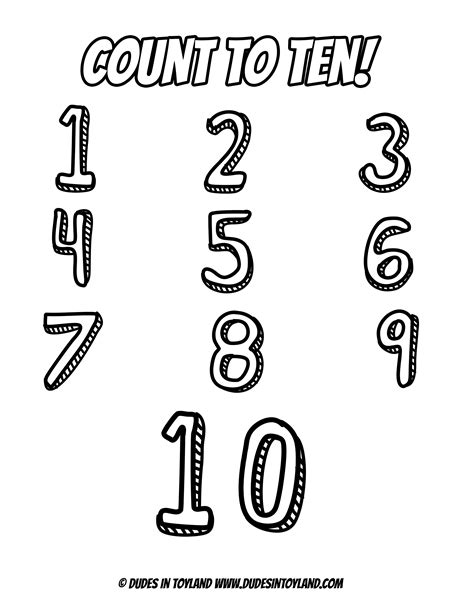 count coloring pages