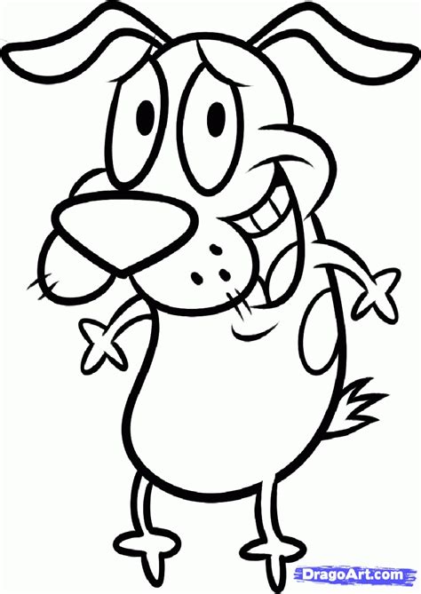 courage the cowardly dog coloring pages