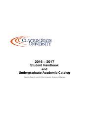 Course Catalog Clayton State