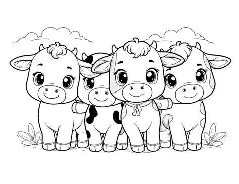 cow coloring pages pdf