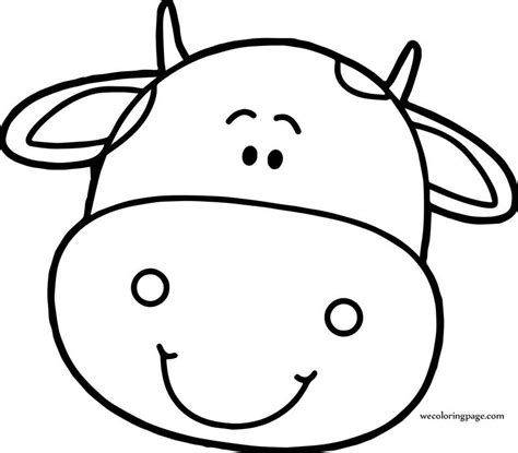 cow face coloring pages