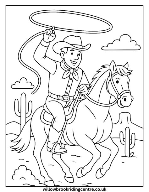cowboy coloring sheet