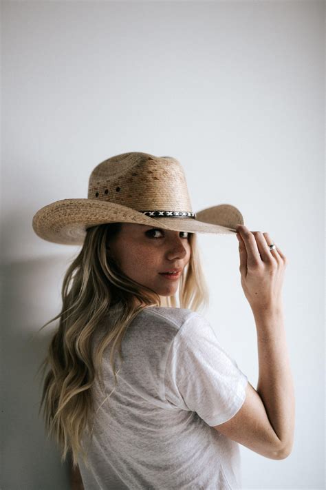 cowgirl hat with short hair