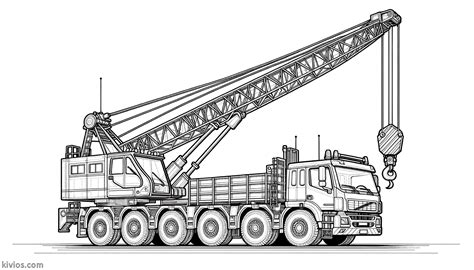 crane coloring page