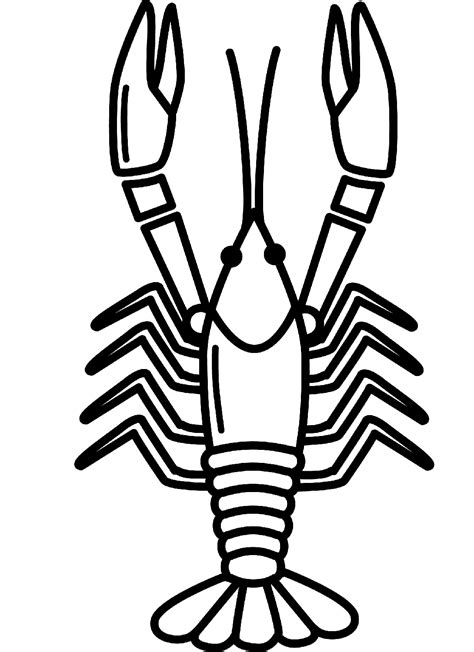 crawfish coloring pages