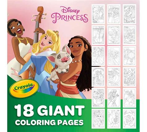 crayola disney princess giant coloring pages