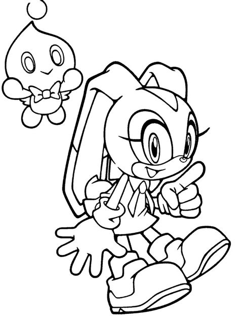cream sonic coloring pages