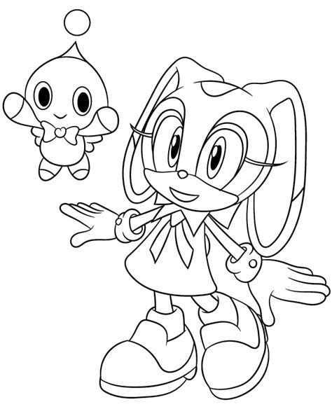 cream sonic coloring pages