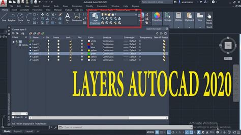 Create Autocad Layers Image