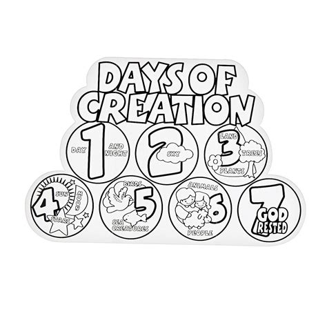 creation coloring pages