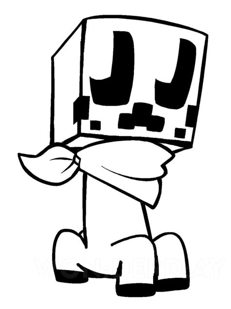 creeper coloring page