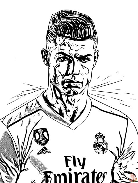 cristiano ronaldo printable coloring pages