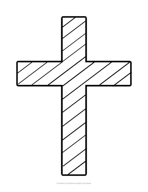cross coloring pages for preschoolers