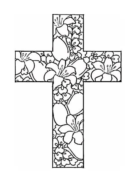 cross coloring pages pdf