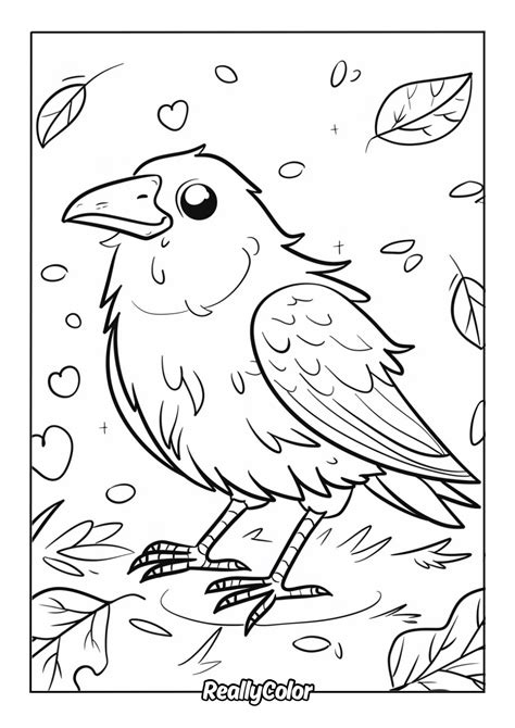 crow coloring pages