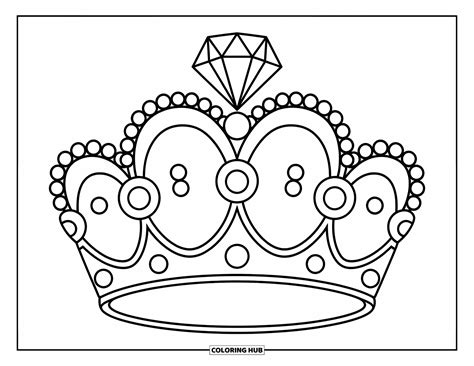 crown coloring page