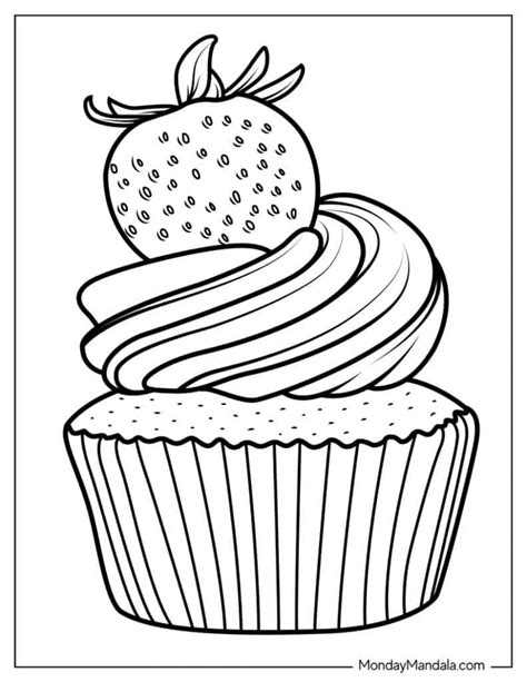 cupcake coloring pages pdf