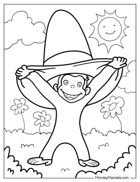 curious george coloring pages pdf