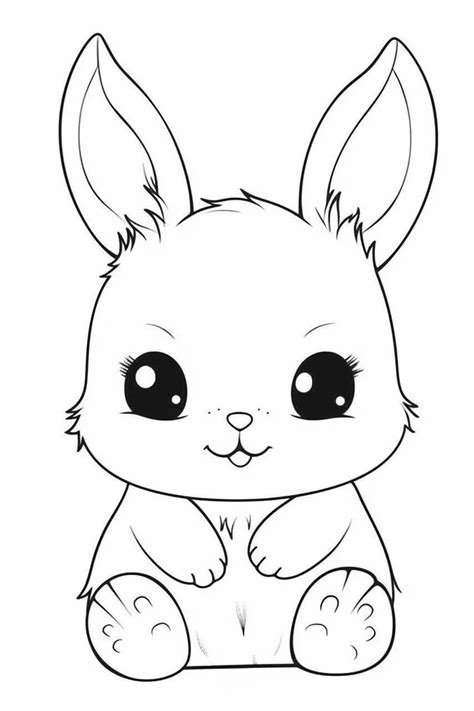 cute bunny to color
