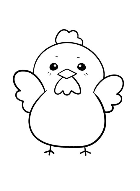 cute chick coloring pages