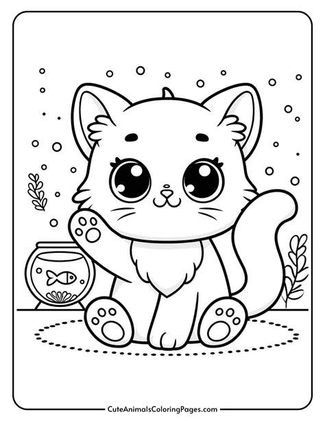 cute coloring pages cat