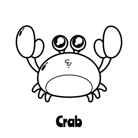 cute crab coloring pages